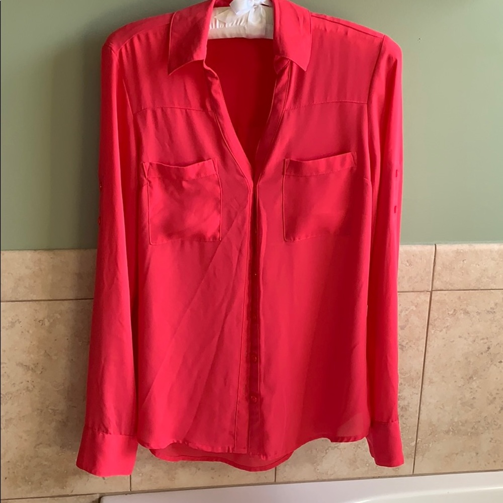 Express hot pink blouse